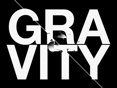 Gravity. black gravity line motion planet explotion sound space