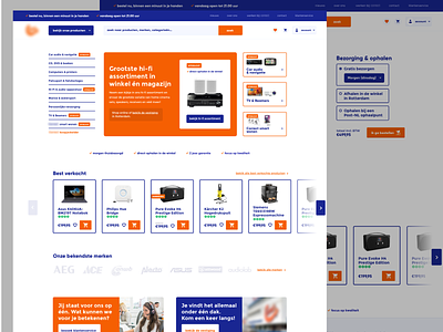 Dutch Electronic Store Redesign Interface