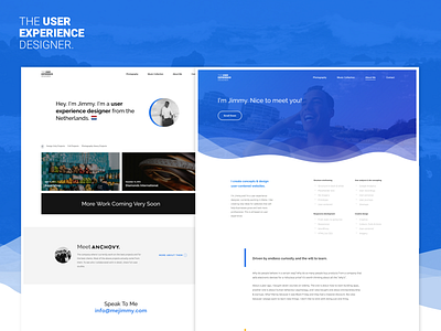 New Portfolio Online! blue interface portfolio ui user experience ux webdesign