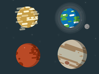 Planet Illustrations art cartoon illustrations nasa planets sketch space