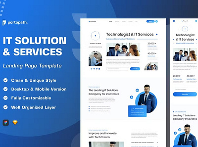 Futurech - IT Solutions & Services Landing Page design powerpoint pptx presentation