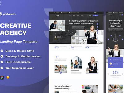 Crove - Creative Agency Landing Page