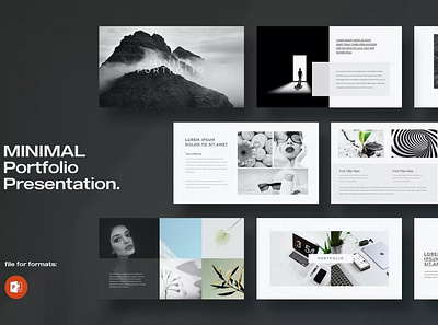 Minimal Portfolio Presentation Template google slides portfolio slides template template