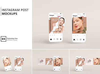 Instagram Post Mockups design magazine mockup minimal minimal brochure mockup