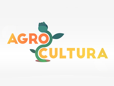 Estudos - AgroCultura Logo agriculture agro flower gradient illustration logo logotype plants