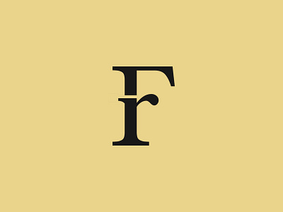 F&r baskerville calligraphy design ligature logo serif typography