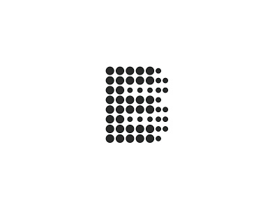 EB Logo b black and white branding circle design e illusion illustration lettering logo minimal typography vector