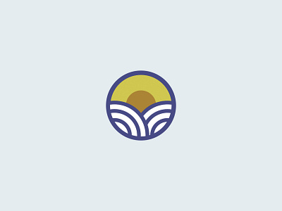 Sunny day branding circle design icon illustration logo minimalist symbol ui ux vector