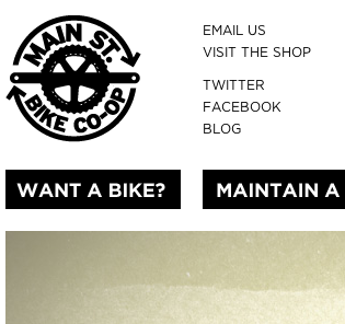 Main Street Bike Co-Op bike css web