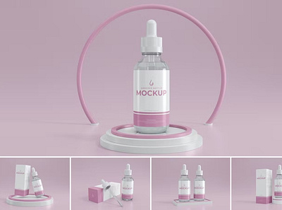 Dropper Bottle Mockups mock up mockup mockups scene