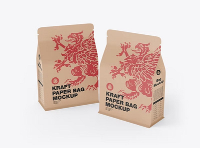 Paper Food Bag Mockup cosmetic mockups scene scene mockup