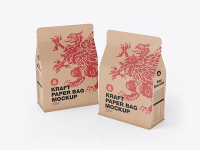 Paper Food Bag Mockup