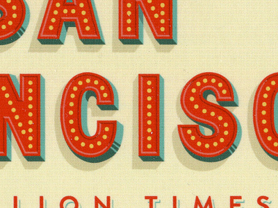 San Francisco design marquee typography