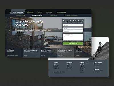 Construction company website