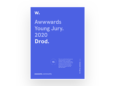 Awwwards Young Jury 2020 app design awwwards certificate designers jury ui design web design