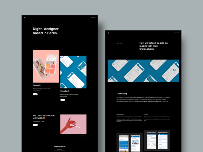 Drod - 2020 Portfolio about contact dark mode dark theme minimal portfolio projects webdesign website wip