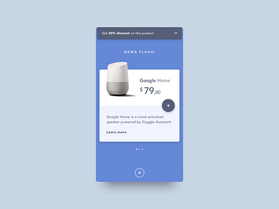 Daily UI #036 - Special Offer ad cart dailyui fab google modal offer product shop slider special offer