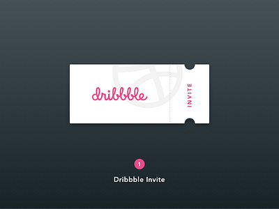 1 Dribbble invite (No more left) best designer dribbble family invitation invite ticket welcome