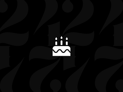 I'm 24! 24 bday birthday black dark dribbble illustration typography