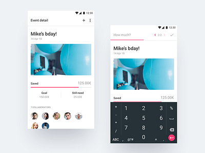 Daily UI #053 - Header Navigation 53 android concept dailyui financial header moneybox navigation