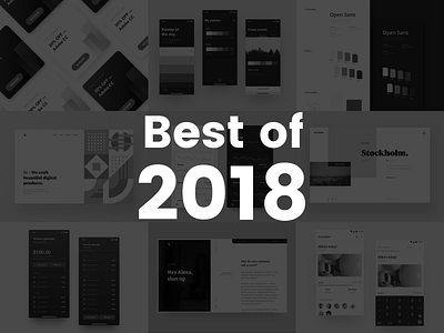 Daily UI #063 - Best of 2018 2018 2019 63 best best of dailyui dailyui 063 new year nine shot summary top trends