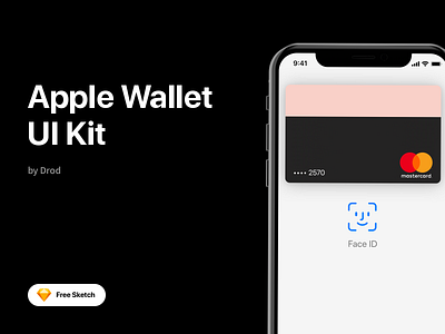 Apple Wallet Free UI Kit app apple banking components face id free freebie ios mobile sketch ui ui kit wallet