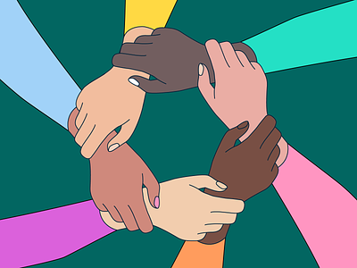 Inclusive Marketing Efforts audience brand marketing circle of hands colorful design diverse audience diversity hands illustration inclusion marketing social media social media marketing vector vector illustration