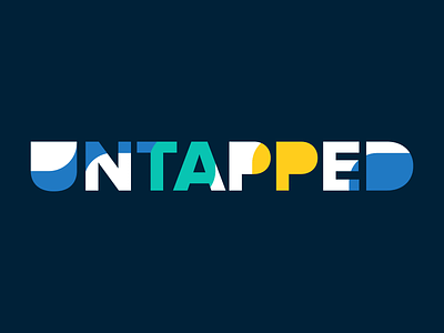 Untapped: Leaders Talk Opportunity Event Branding bold branding event event branding identity logo opportunity social media text type typography uncover untapped wordmark