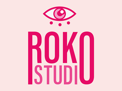 Roko Studio branding design flat logo minimal vector