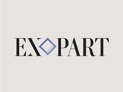 EXOPART branding design flat logo minimal vector