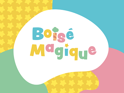 Boisé Magique - Daycare branding daycare design flat logo minimal