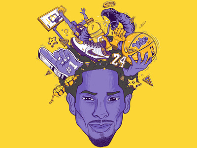 Kobe Bryant tribute illustration