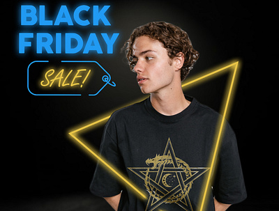 Black Friday Poster illustration mockup photoshop