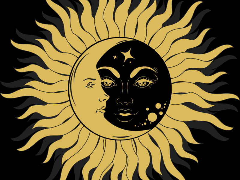 Sun and Moon design by Aivan Art Lupase on Dribbble