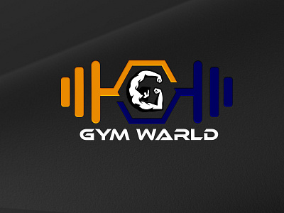 Gym Warld 3d branding business logo design graphic design icon illustration logo logo desing vector