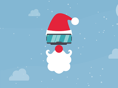 VR Santa beard carol christmas glasses illustration santa snow virtual reality vr