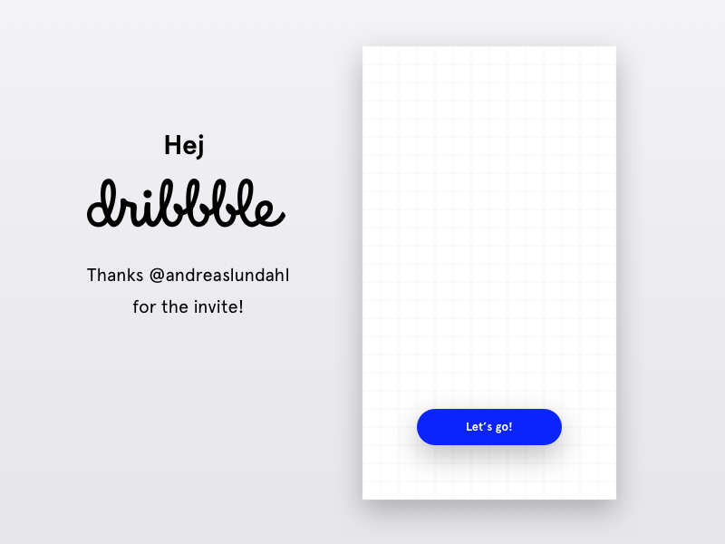 Hej Dribble 👋🏼 after artboards bounce effects gif welcome