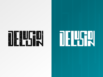 Delusion - car collective logo branding car show community design logo logodesign stance typography