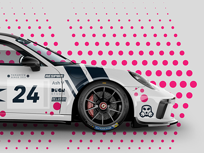 Lateral Racing - Porsche Time Attack Livery apparel brand brand identity branding car livery design livery design motorsport porsche racing car racing team time attack
