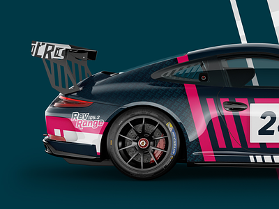 Lateral Racing - Porsche Cup Livery branding cup car design livery design motorsport porsche race car racing team
