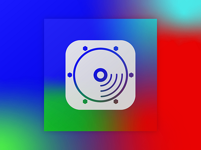 Drum-fill application icon app icon clean design logo