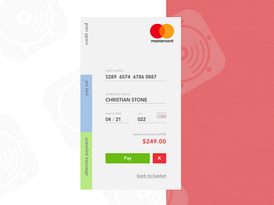 Daily UI 002 – Credit Card Checkout