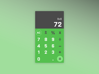 Daily UI 004 – Calculator