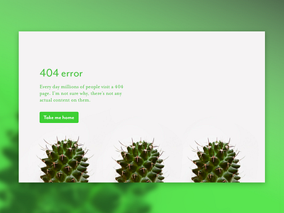 Daily UI 008 – 404 Page 404 page cactus daily ui dailyui 008 design error 404 feedbackplease succulents ui ux design