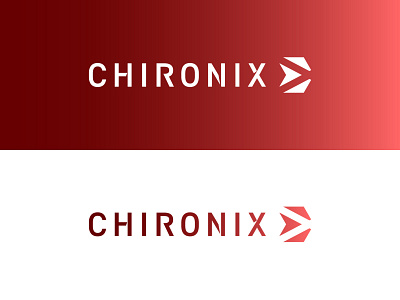 chironix logo branding design gradient logo machine learning robotics startup branding startup logo