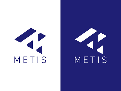 Metis Logo branding clean design logo negative space software