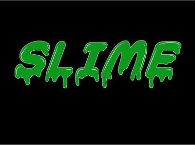 Slime Text Edit/Effect design illustration typography vector