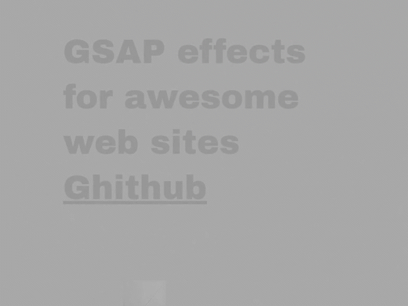 Simple GSAP effect code effects frontend gsap javascript