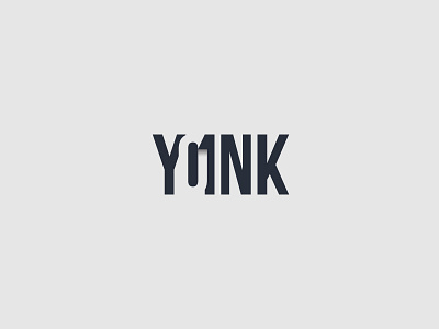 Yoink logo logotype negative space