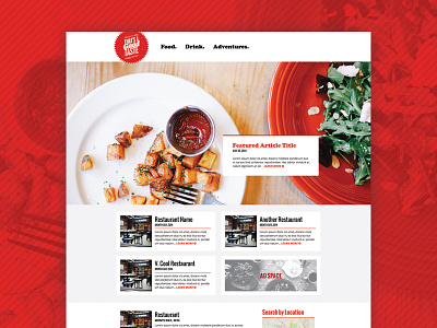 That's A Good Taste food blog web design